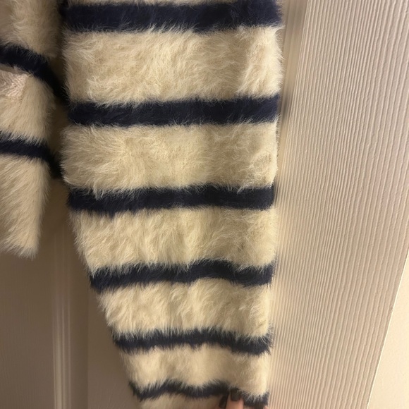 NWT J. Crew Sweater lady jacket in striped brushed yarn size medium(damaged) - Picture 7 of 15